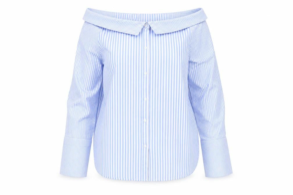 New Look Womens Blue   Basic Button-Up Size 16