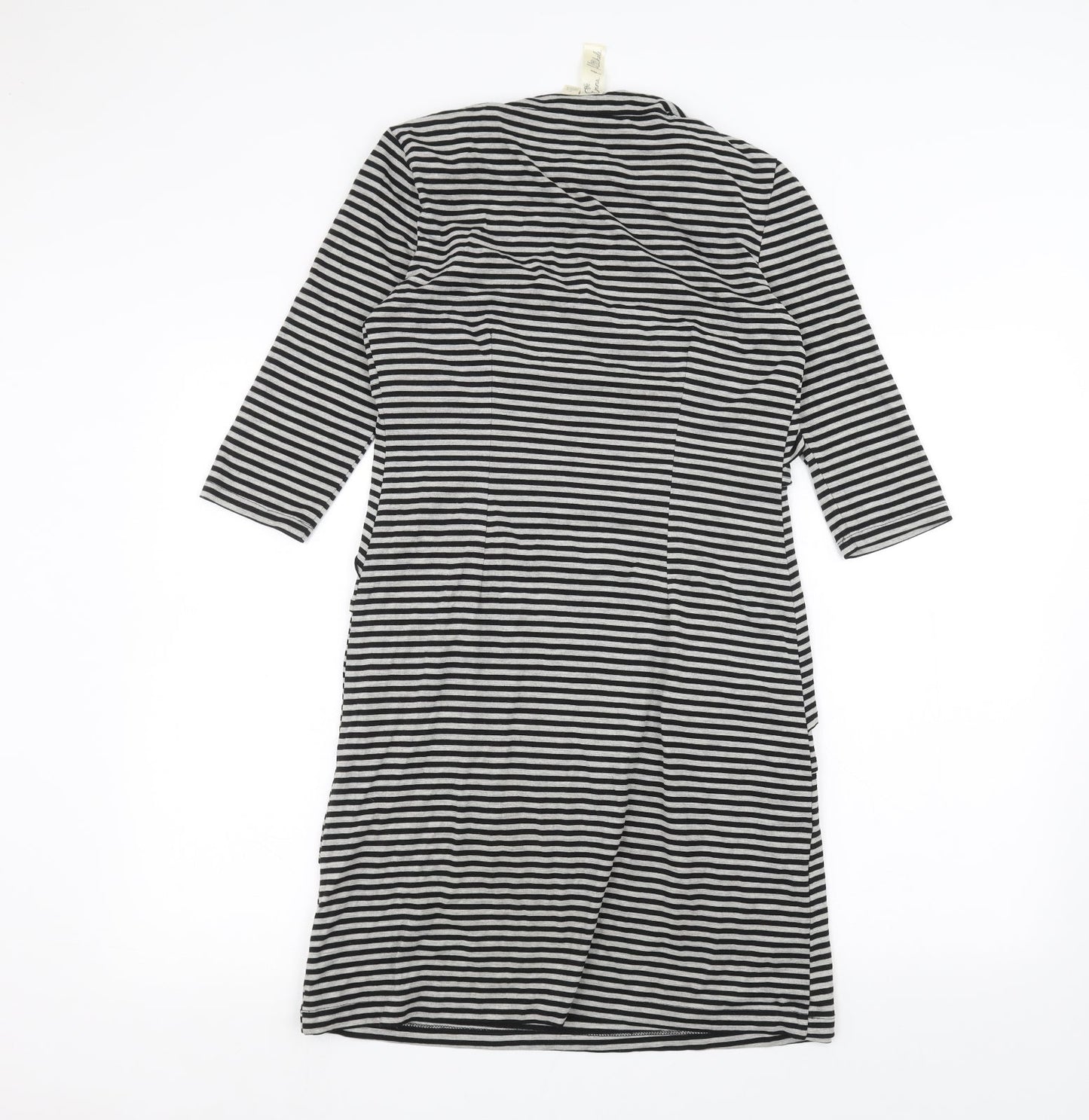 Emma & Michele Womens White Striped  A-Line  Size S