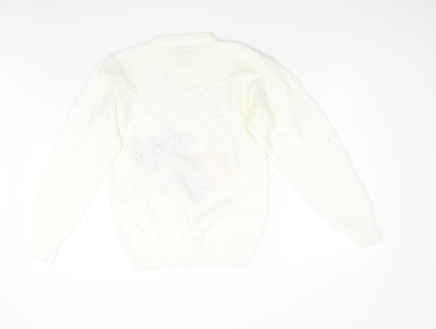 Soft Wear Womens Ivory  Knit Pullover Jumper Size M