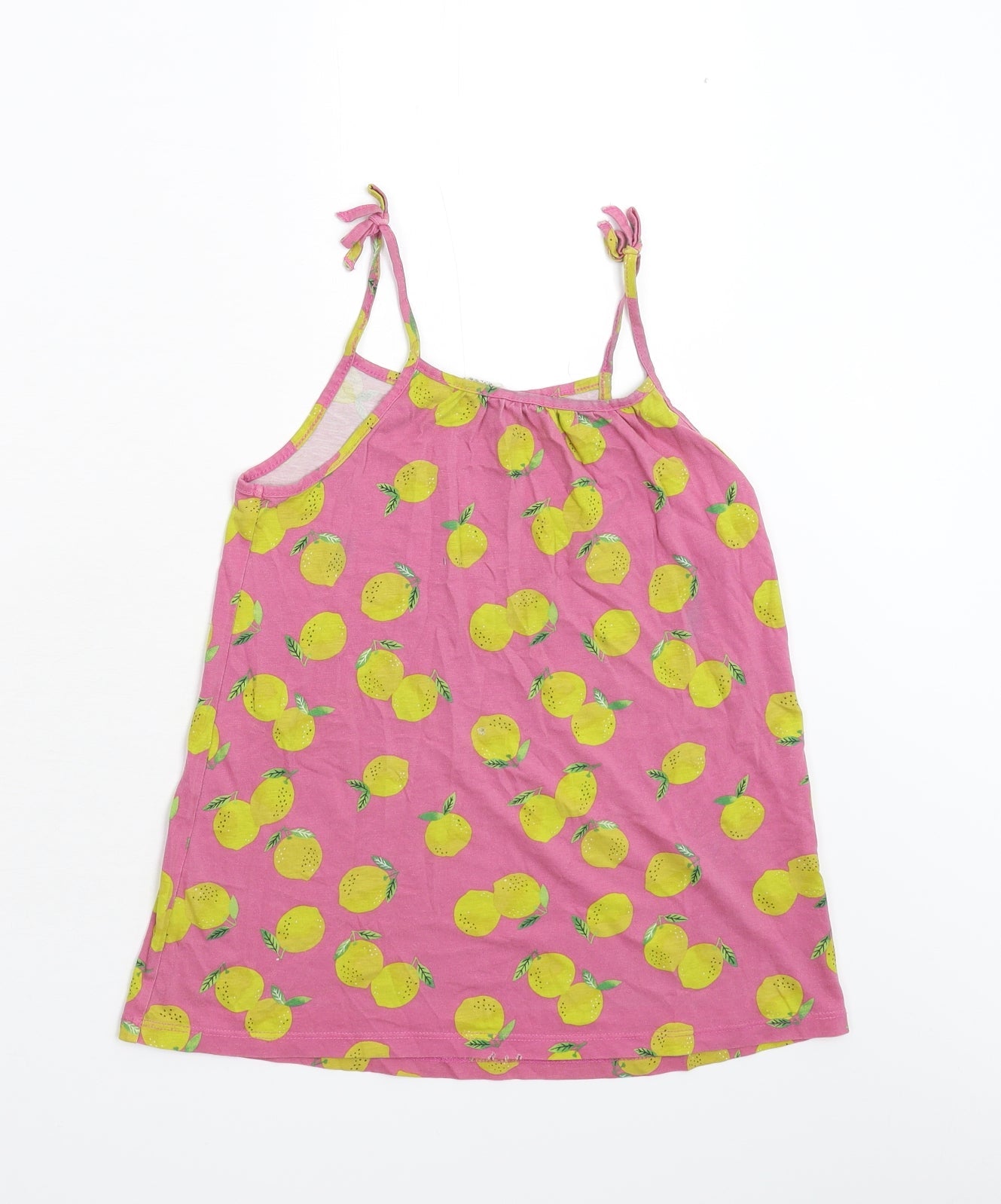H&M Girls Pink   Basic Tank Size 8-9 Years  - Lemons