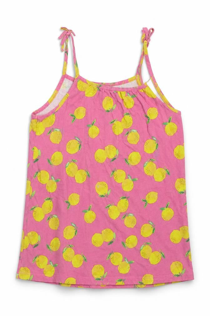 H&M Girls Pink   Basic Tank Size 8-9 Years  - Lemons