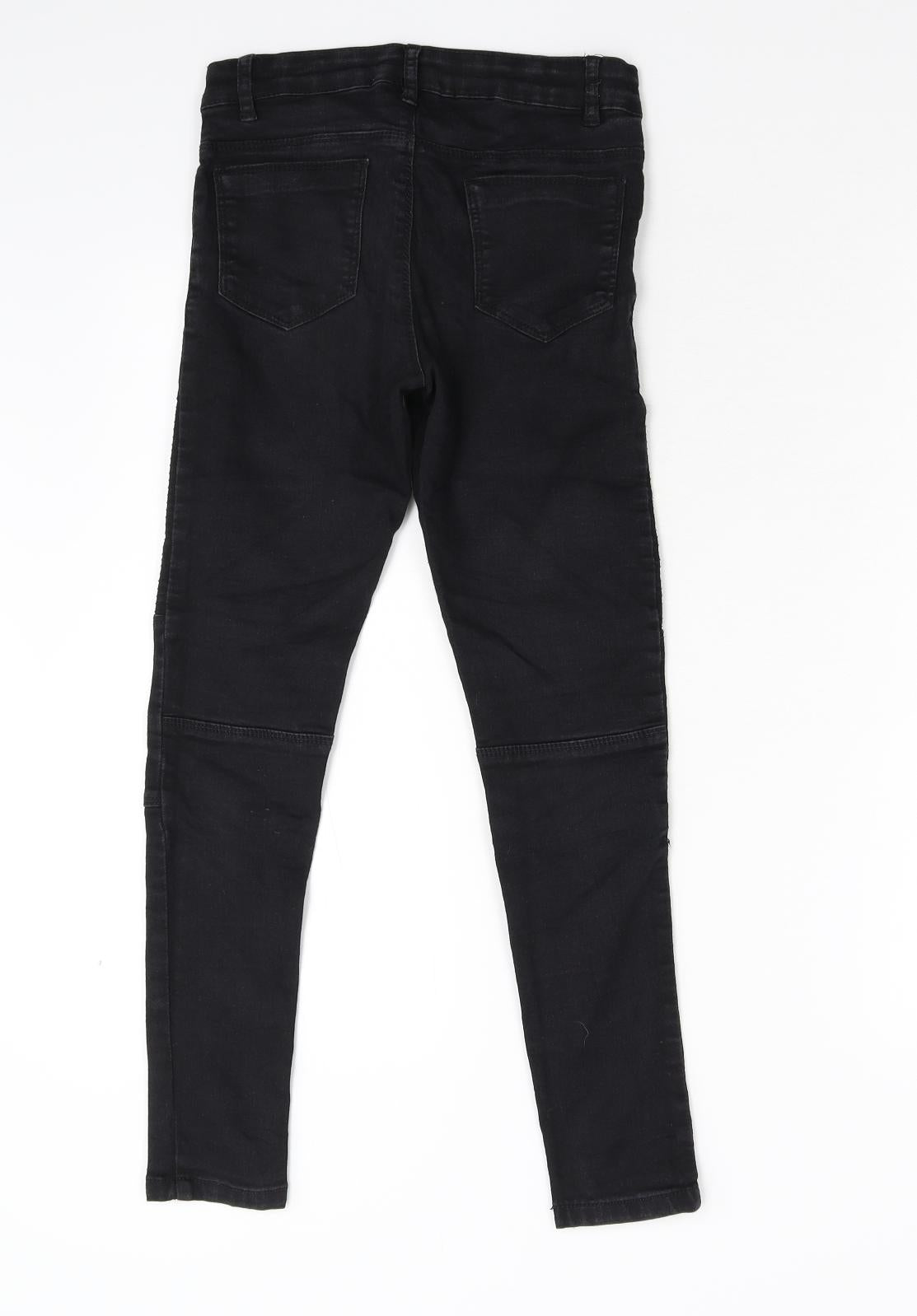 Destination Girls Black  Denim Skinny Jeans Size 11 Years