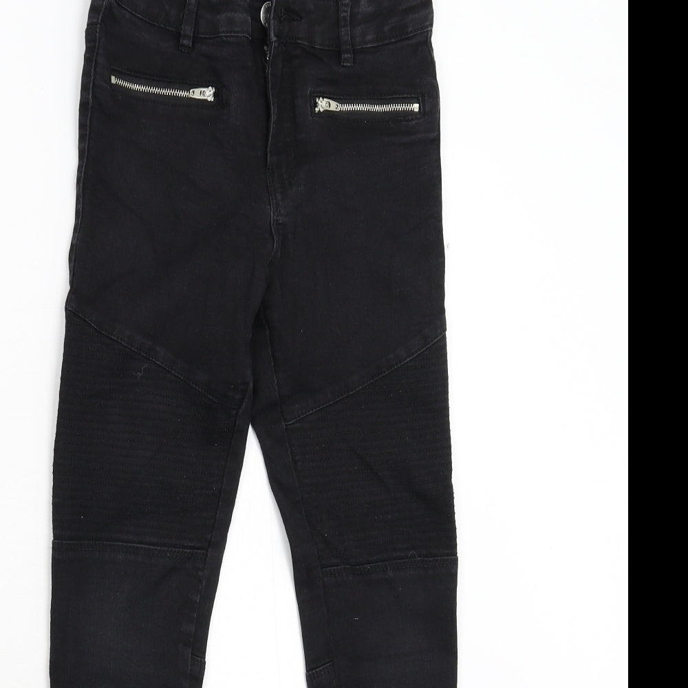 Destination Girls Black  Denim Skinny Jeans Size 11 Years