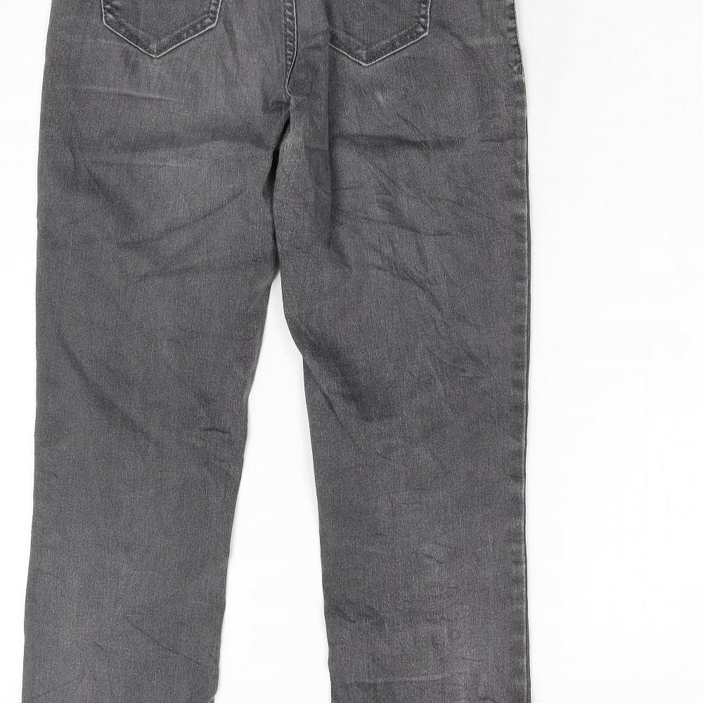 RJ Simply ROCKS Womens Grey  Denim Straight Jeans Size 32 L27 in