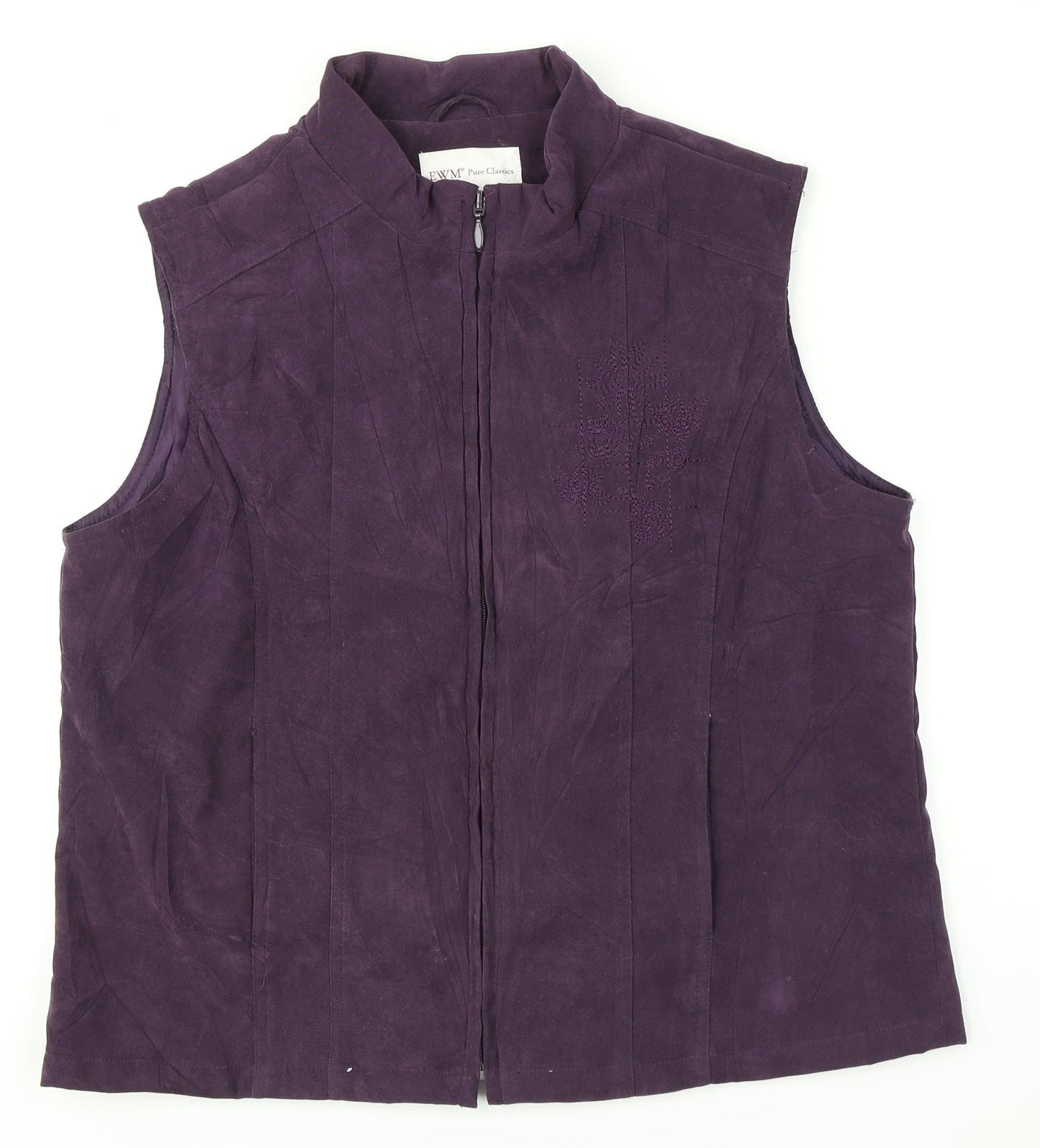 EMW Womens Purple   Vest Jumper Size M