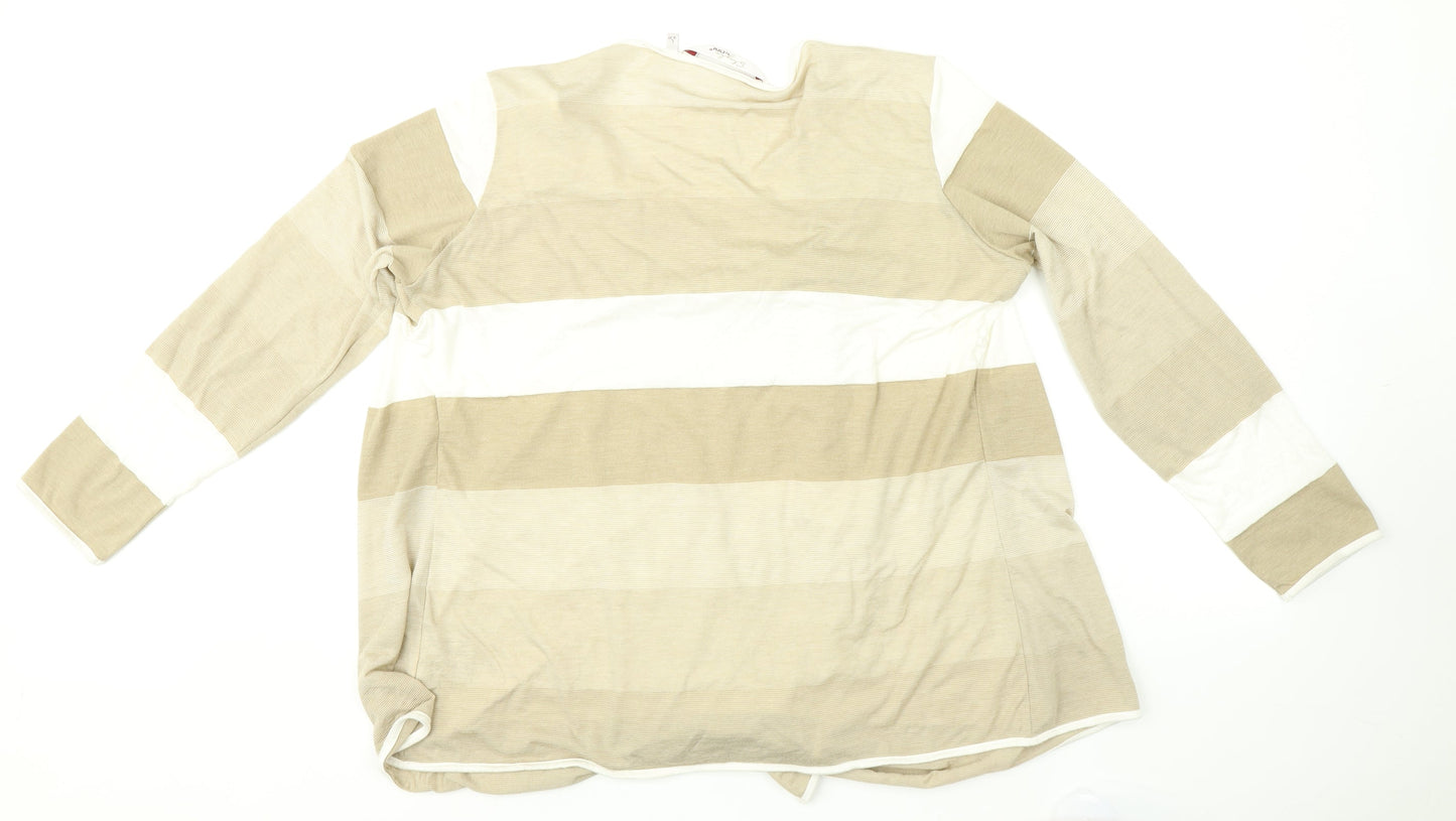EMW Womens Multicoloured Striped Canvas Pullover Jumper Size L