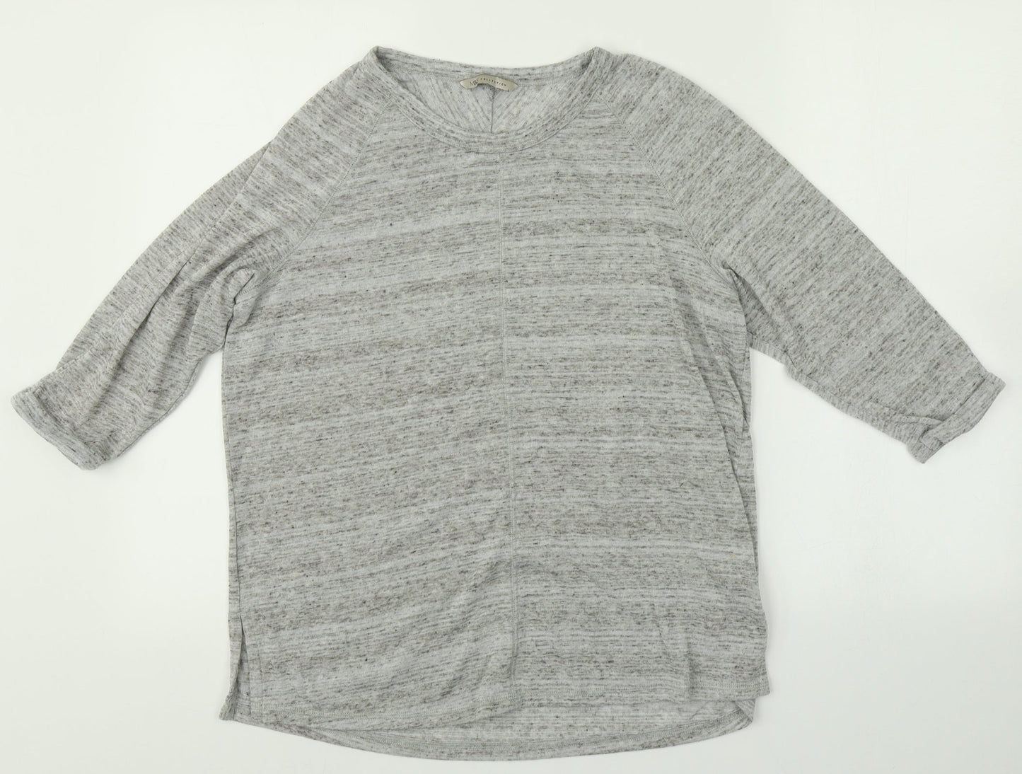 M&S Womens Grey   Basic T-Shirt Size 14