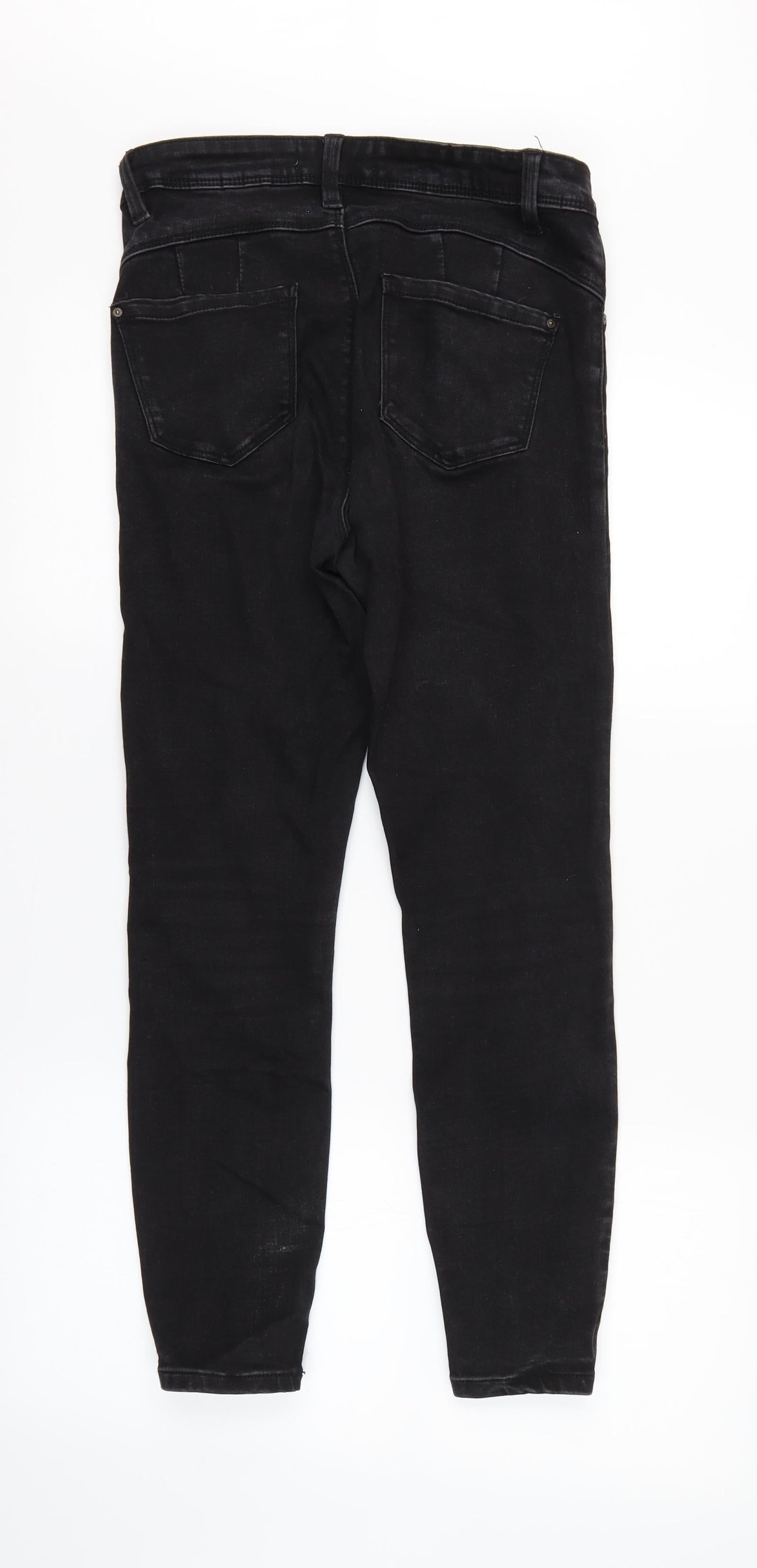 Denim Co. Womens Black   Straight Jeans Size 10 L28 in