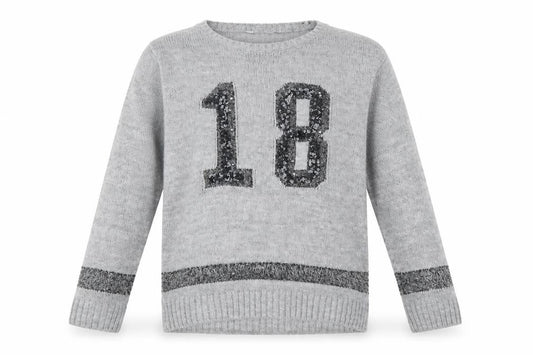 George Girls Grey   Pullover Jumper Size 5-6 Years
