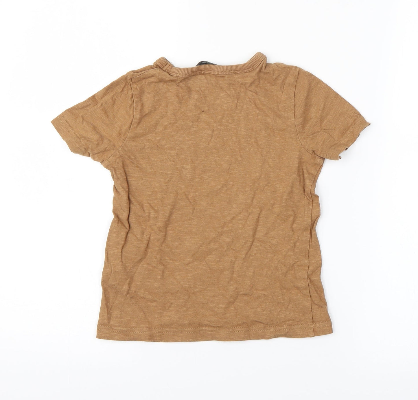 George Boys Brown   Basic T-Shirt Size 3-4 Years  - Space