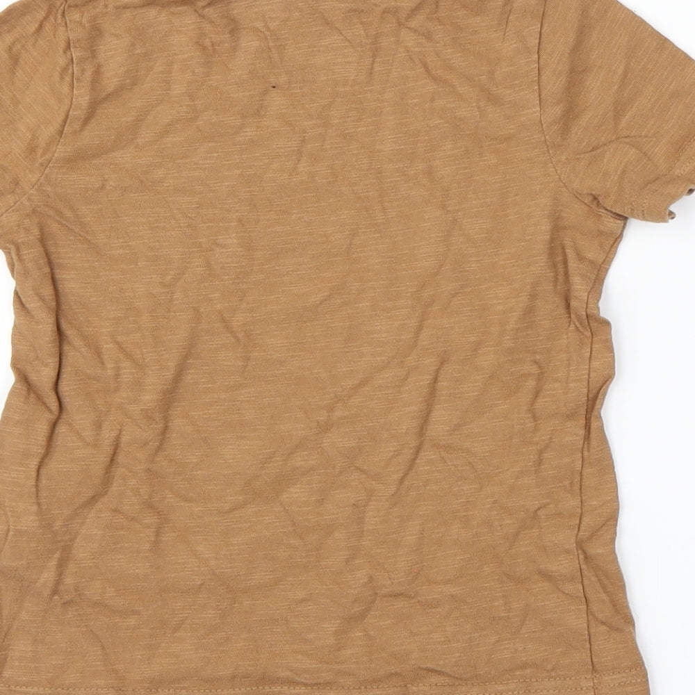 George Boys Brown   Basic T-Shirt Size 3-4 Years  - Space