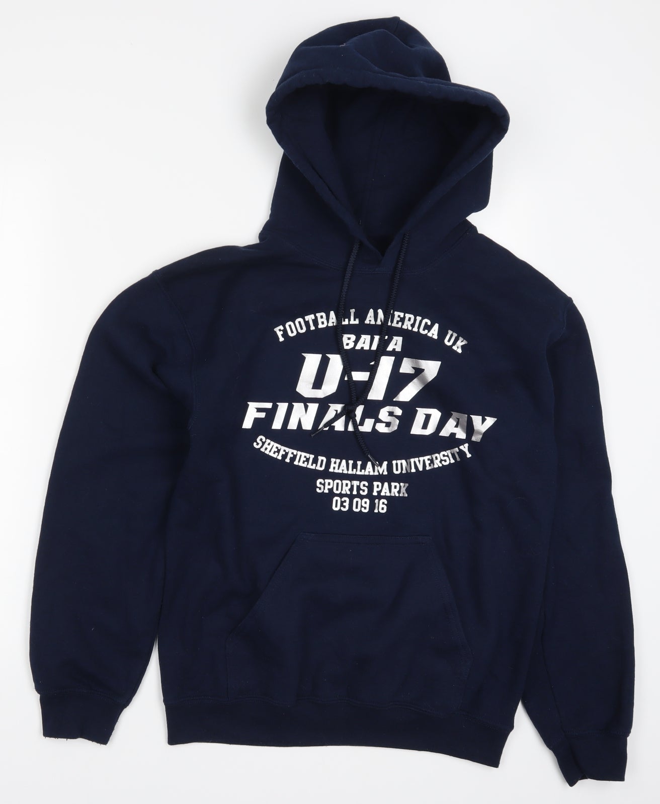 Gildan Mens Blue   Pullover Hoodie Size S  - American Football