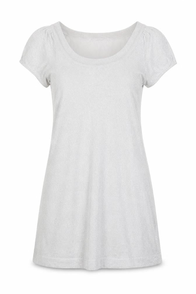 New Look Womens Silver  Knit A-Line  Size 8