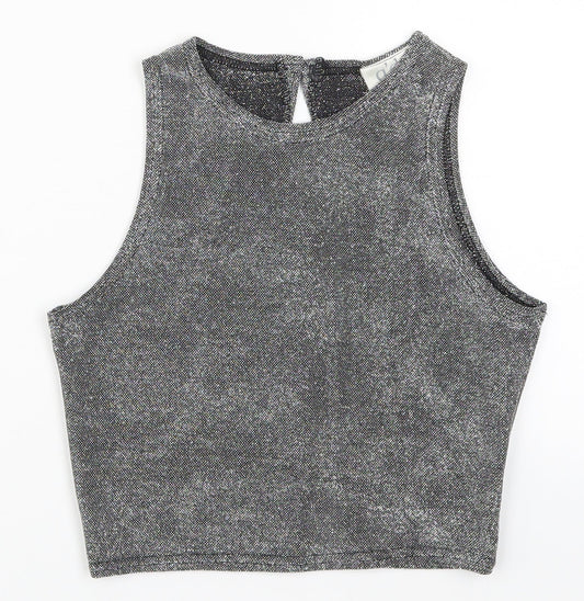 Qdos Womens Grey   Basic T-Shirt Size 10