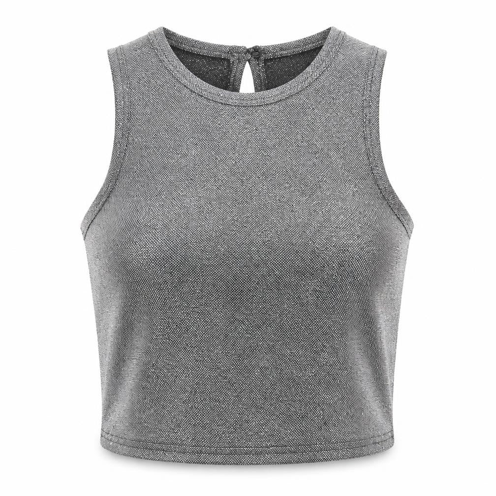 Qdos Womens Grey   Basic T-Shirt Size 10