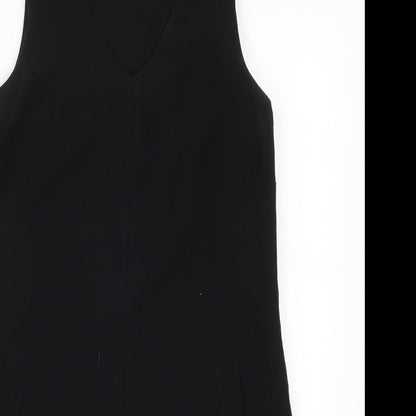 Close-up detail of Atmosphere women’s black a-line, size UK 6
