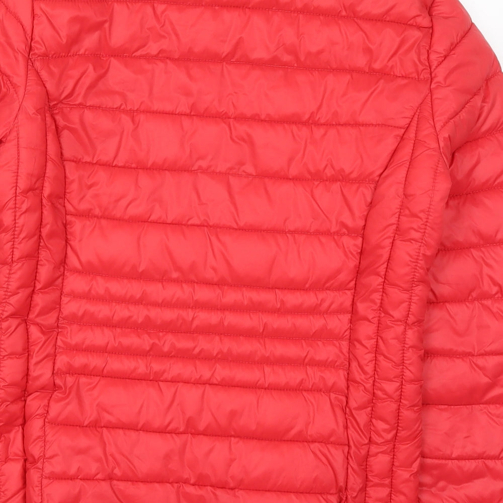 Primark Womens Red   Quilted Coat Size 6