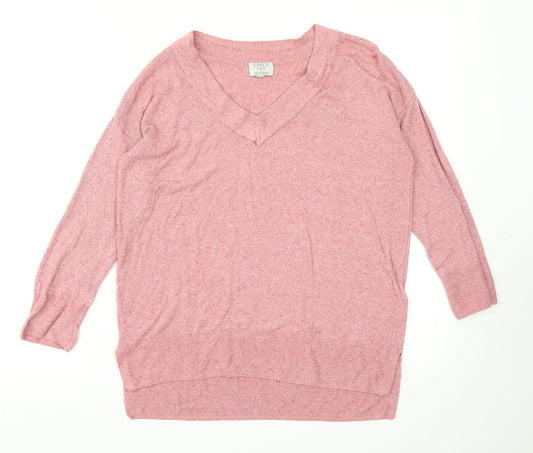 Monsoon Womens Pink  Knit Pullover Jumper Size S
