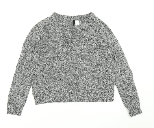Divided Womens Grey  Knit Pullover Jumper Size S