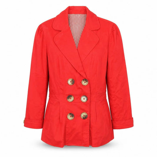 Atmosphere Womens Red   Overcoat Coat Size 12