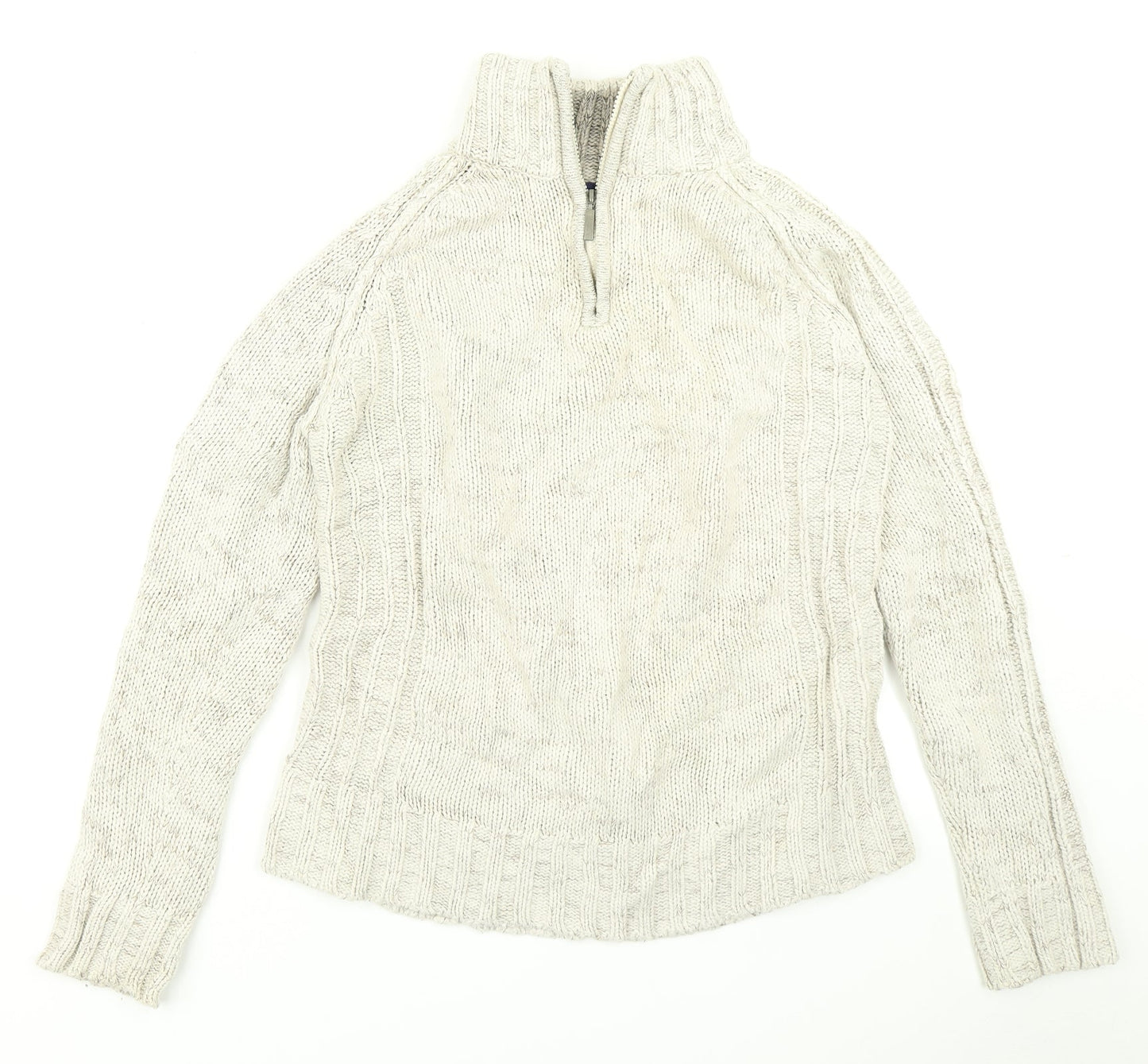 Tom Hagan Womens Beige  Knit Pullover Jumper Size M