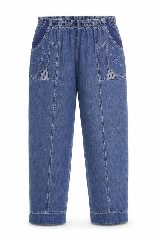 Preworn Womens Blue  Denim Mom Jeans Size 28 in L26 in