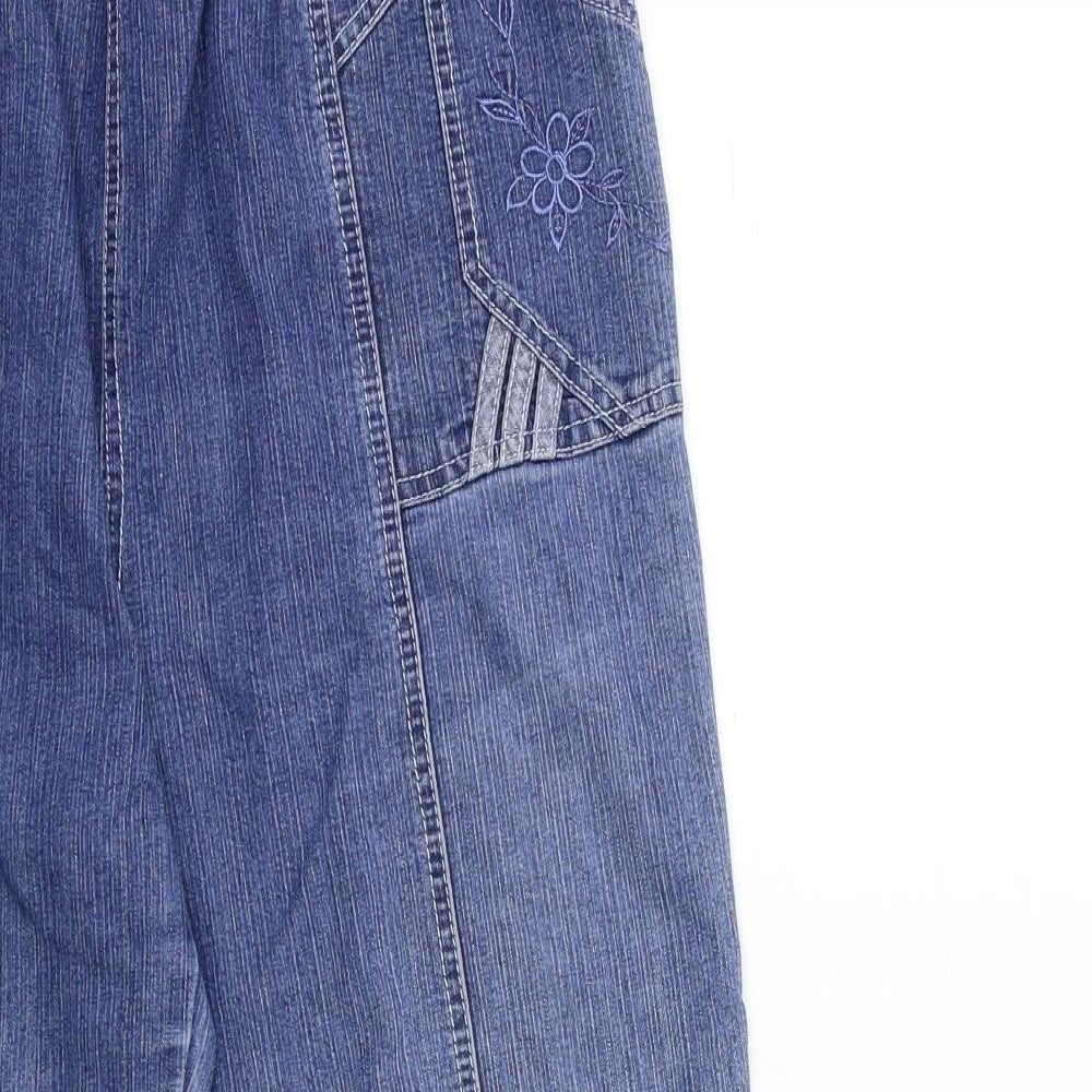 Preworn Womens Blue  Denim Mom Jeans Size 28 in L26 in