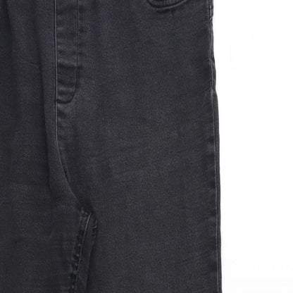 Close-up detail of Soon women’s grey denim jegging jeans, size UK 16, 28-inch leg