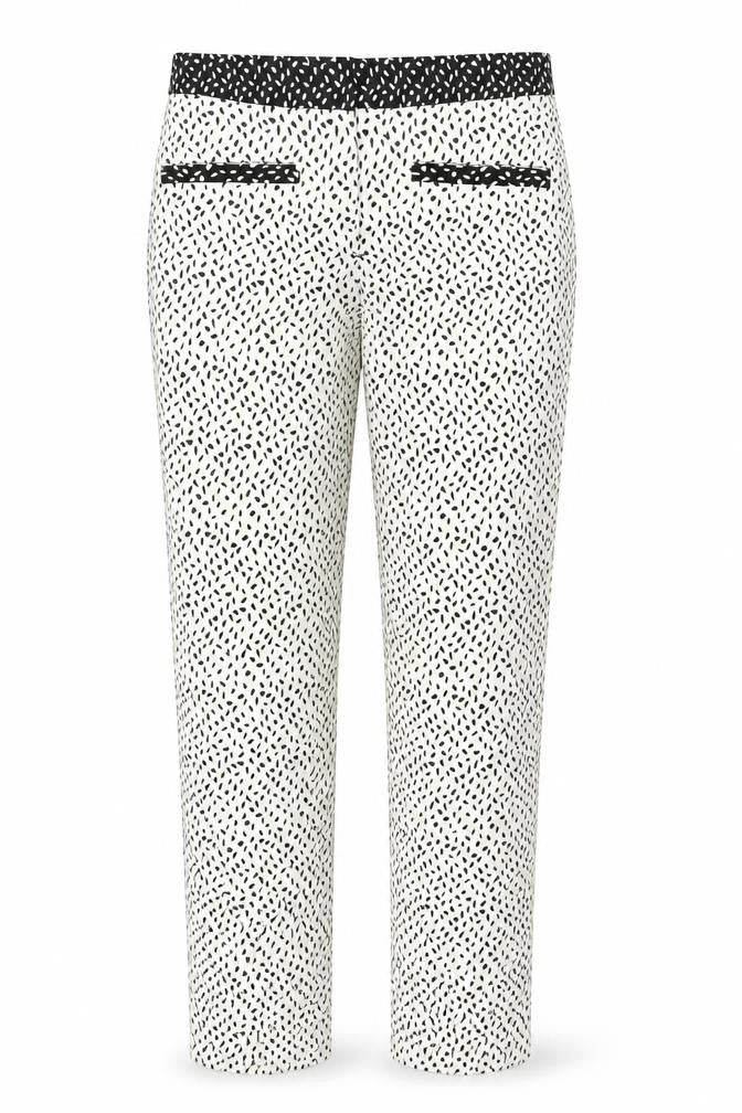 Zara Womens White Animal Print  Trousers  Size XS L28 in