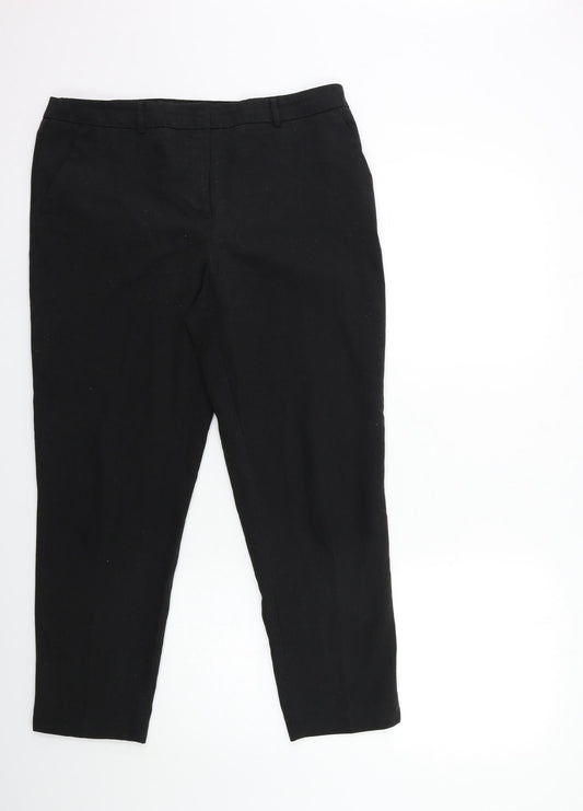 Dorothy Perkins Womens Black   Trousers  Size 12 L27 in