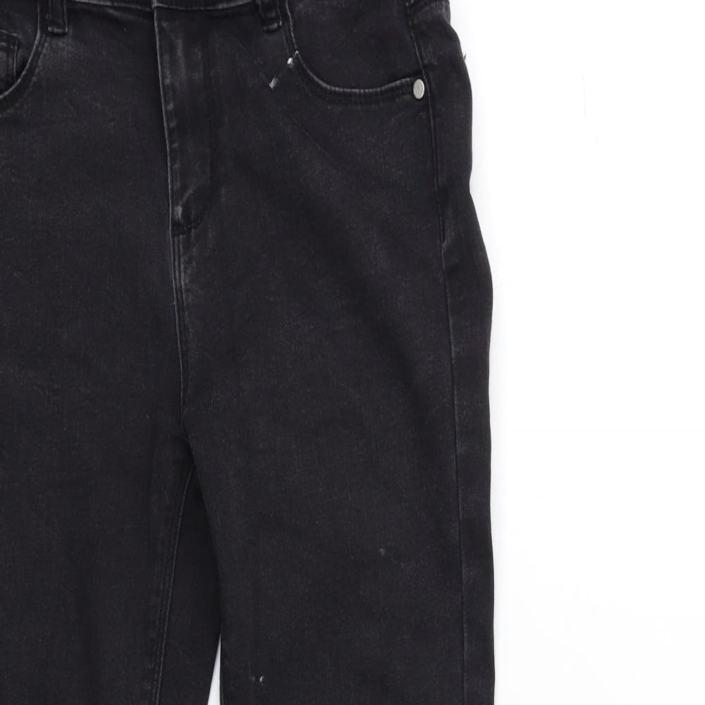 Denim & Co. Girls Black  Denim Skinny Jeans Size 9-10 Years