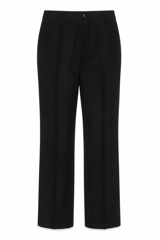 Front view of Papaya women’s black dress pants trousers, size UK 10, 31-inch leg