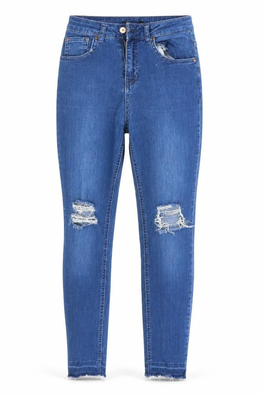 Womens Blue  Denim Skinny Jeans Size 10 L27 in