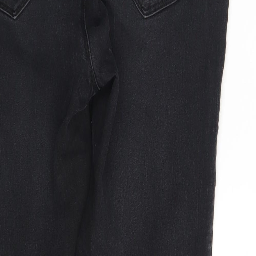 Denim Co. Womens Black  Denim Jegging Leggings Size 10 L28 in