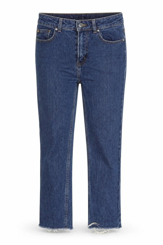 Denim Co. Womens Blue  Denim Cropped Jeans Size 10 L26 in
