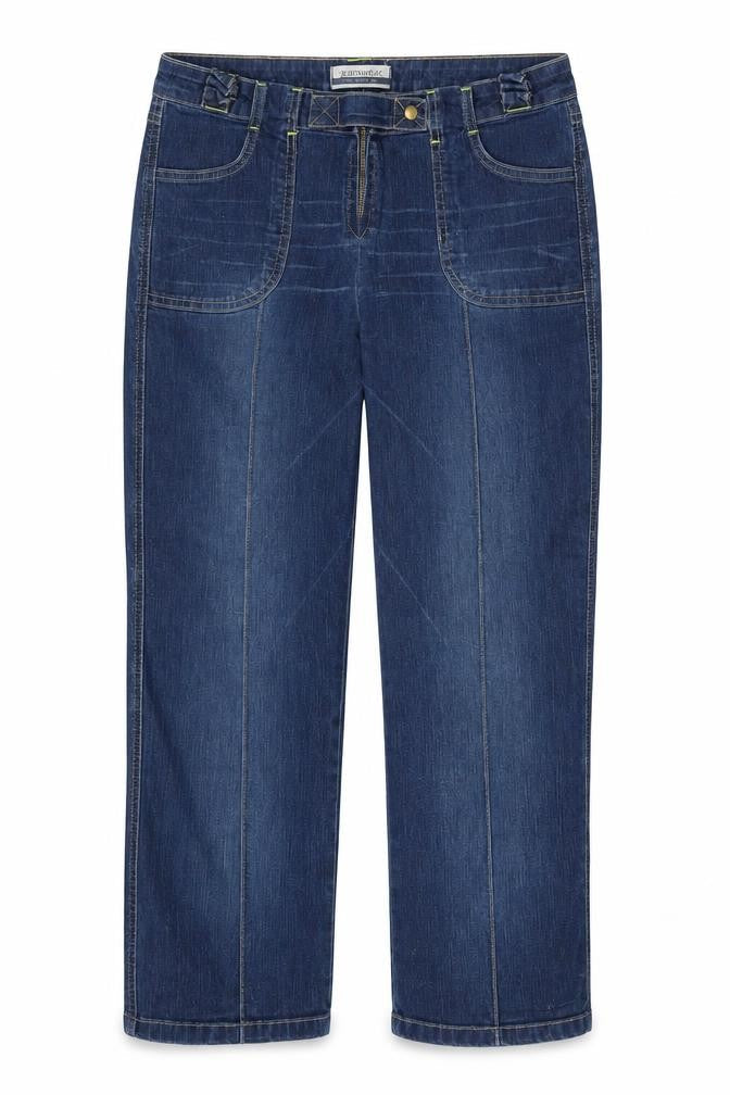 Jeanswear Womens Blue  Denim Straight Jeans Size 12 L23 in