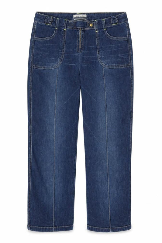 Jeanswear Womens Blue  Denim Straight Jeans Size 12 L23 in