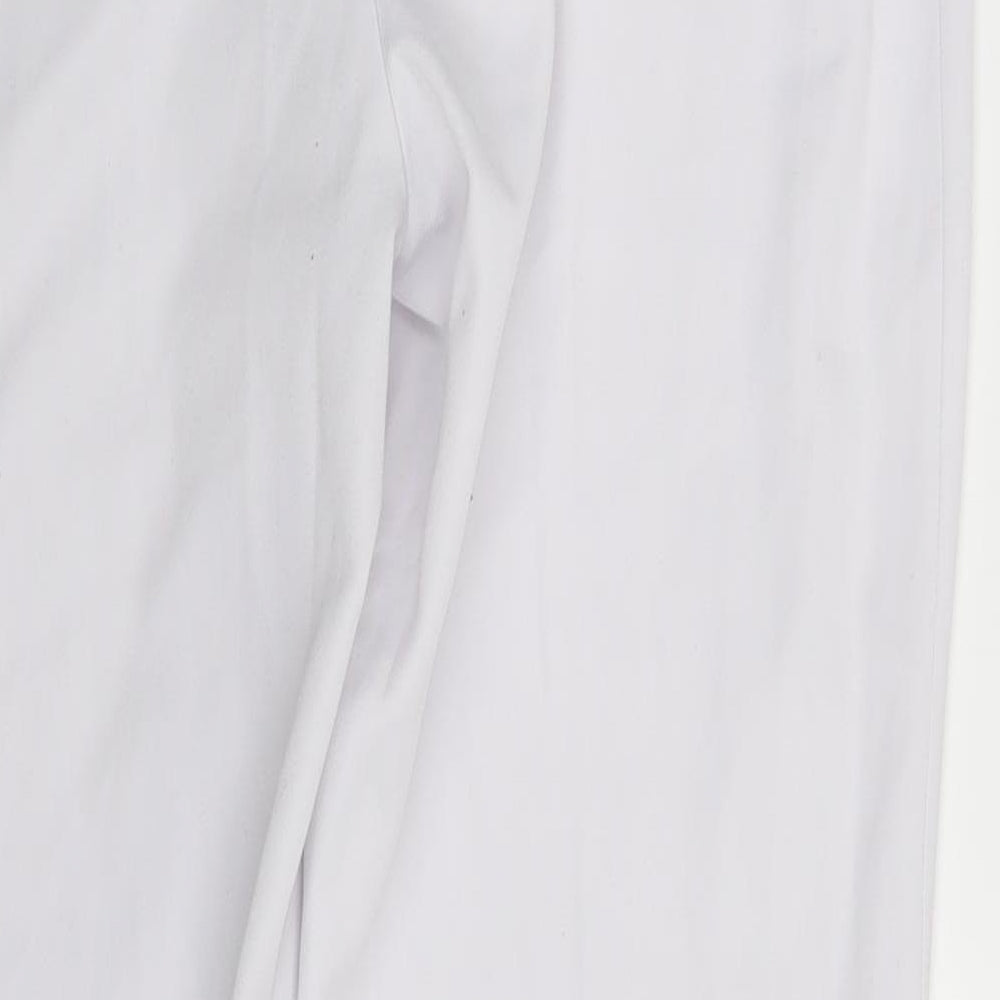 Preworn Womens White   Dress Pants Trousers Size 10 L28 in