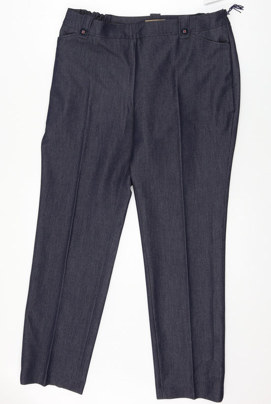 Les Essentiels Womens Blue   Trousers  Size 18 L27 in