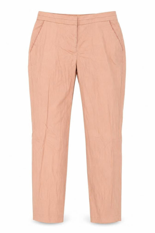 Front view of Atmosphere women’s orange trousers, size UK 8, 25-inch leg