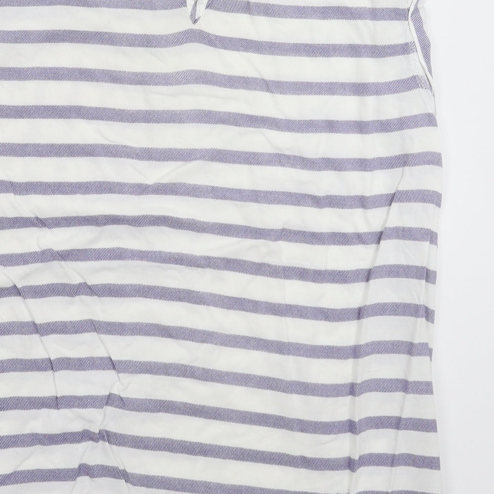Papaya Womens Multicoloured Striped  Basic Tank Size 14