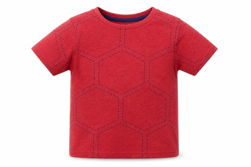 Hullabaloo Boys Red   Basic T-Shirt Size 5 Years