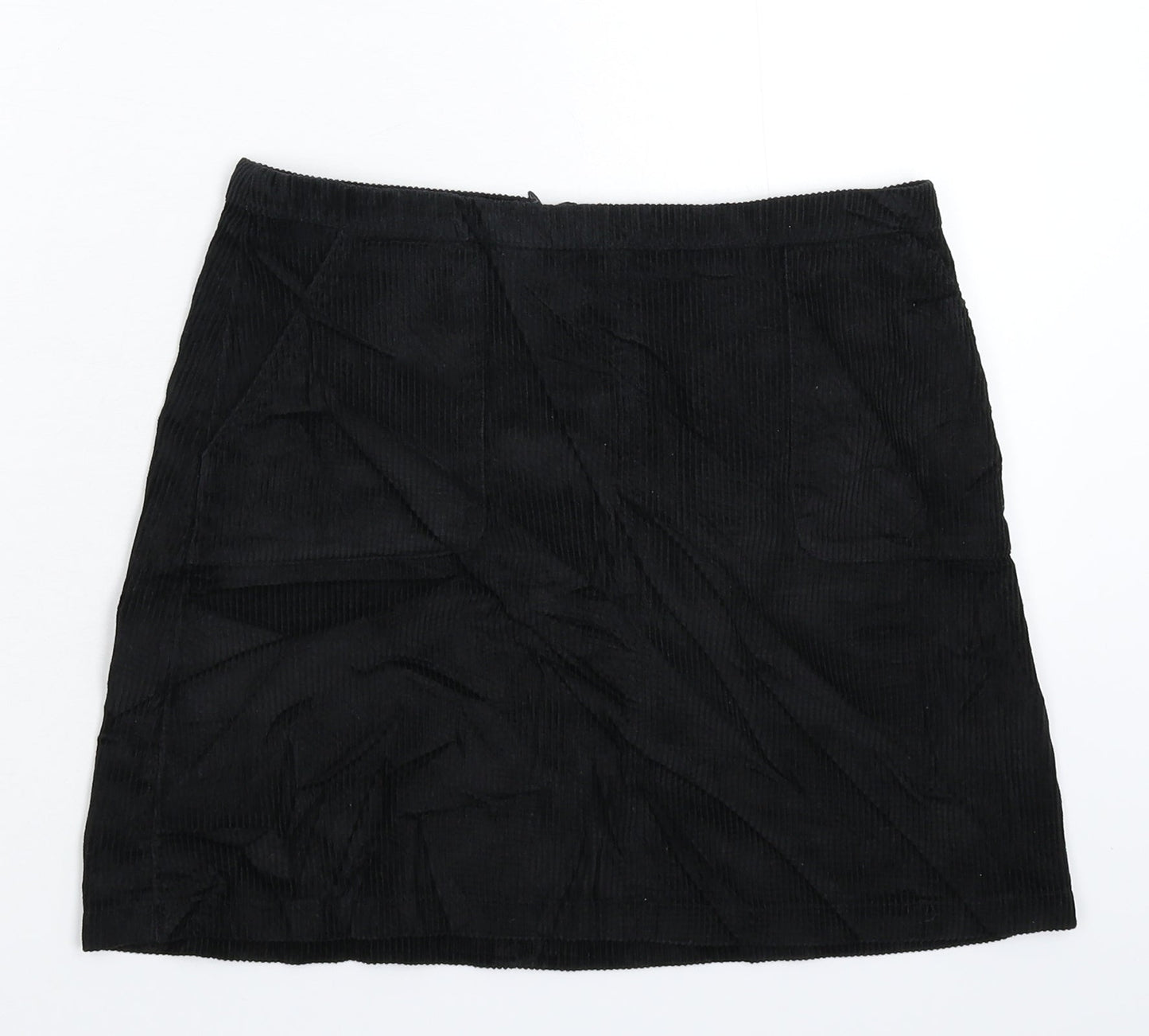 New Look Girls Black  Corduroy Mini Skirt Size 13 Years