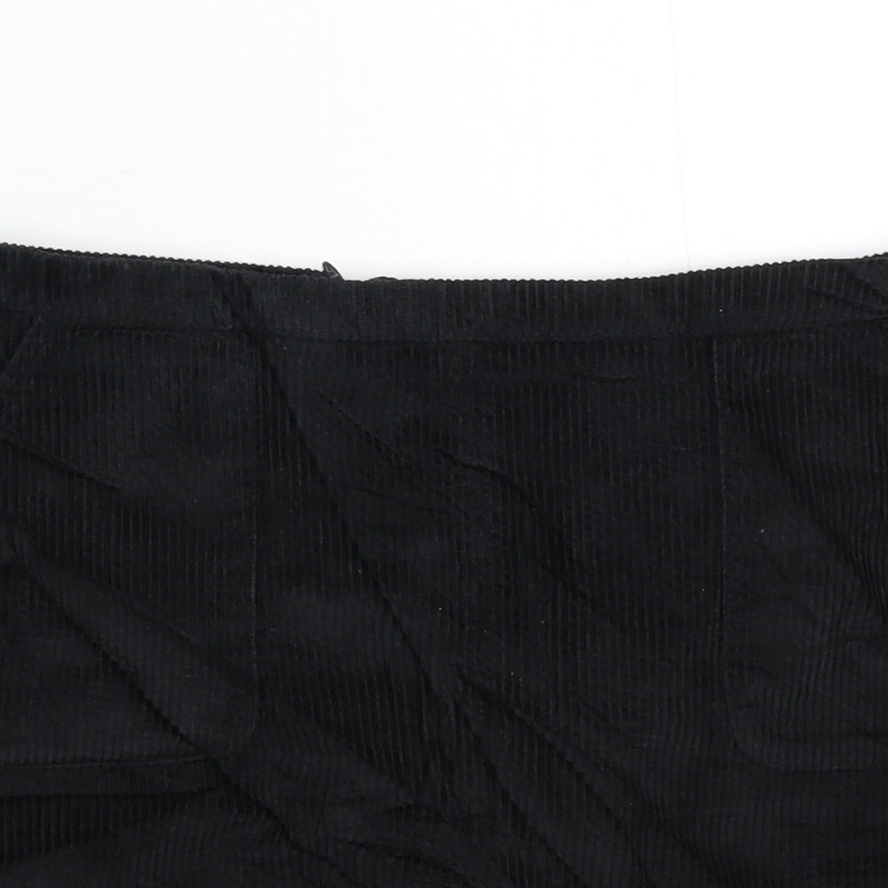 New Look Girls Black  Corduroy Mini Skirt Size 13 Years