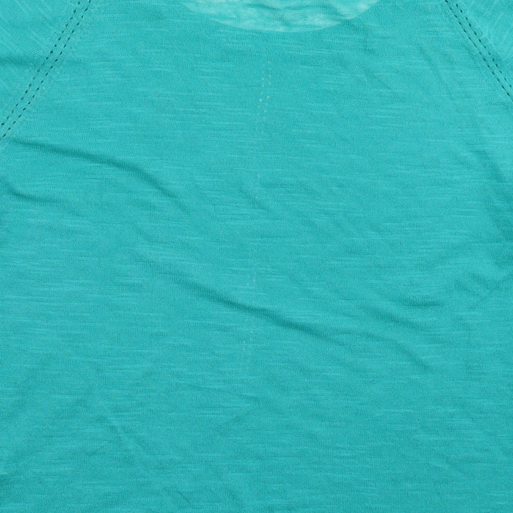 Monsoon Womens Green  Knit Pullover Jumper Size M