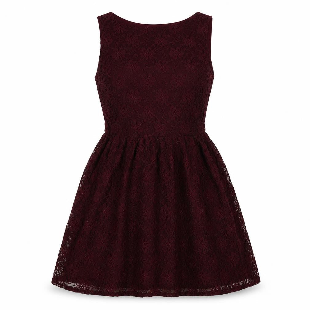 ruby rocks bty Womens Red Colourblock  Fit & Flare  Size 10