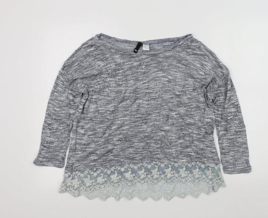 H&M Womens Blue   Pullover Jumper Size M