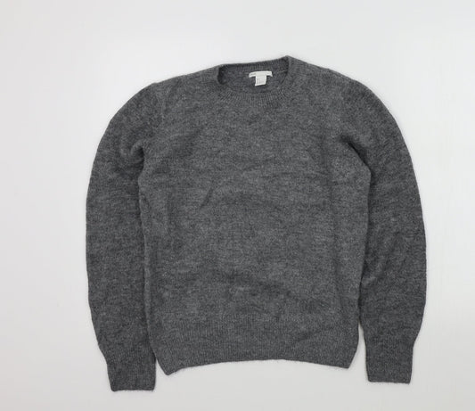 H&M Womens Grey   Pullover Jumper Size S