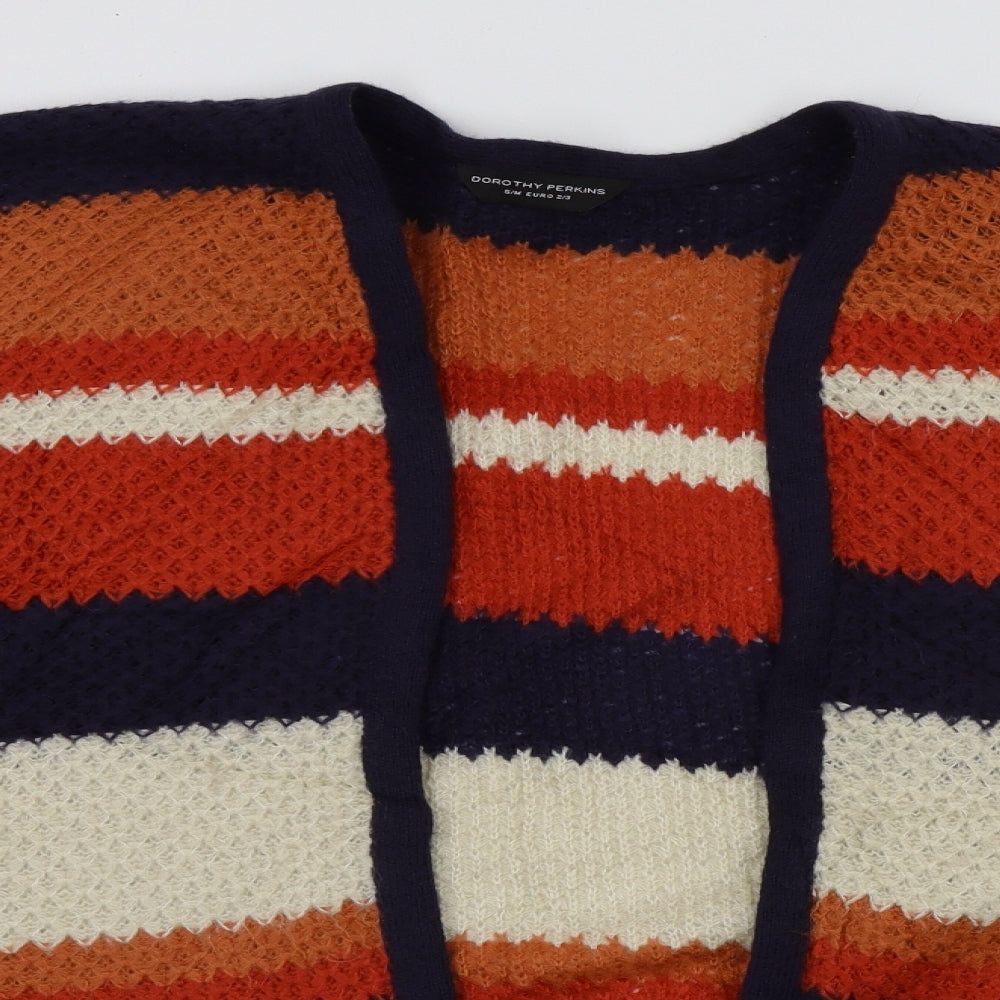 dorothy perking Womens Orange Striped  Cardigan Jumper Size S