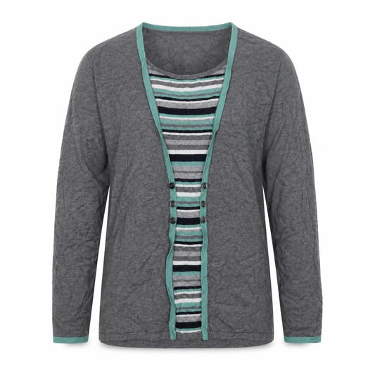 Bonmarché Womens Grey Pullover Jumper Size 12